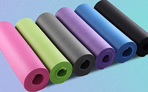 Image of OJS ® EVA Yoga Mat with Carrying Bag for Gym Workout and Yoga Exercise with 6mm Thickness, Anti-Slip Yoga Mat for Men & Women Fitness (Made in India)(Grey)