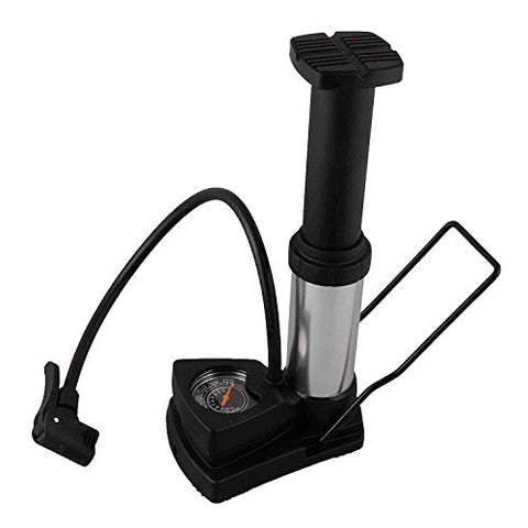 Image of ORJILO Portable Mini Bike Pump/Cycle Foot Pump Foot Activated with Pressure Gauge Floor Bicycle Bikes Pump & Cycle Pump Bicycle Tire Pump for Road