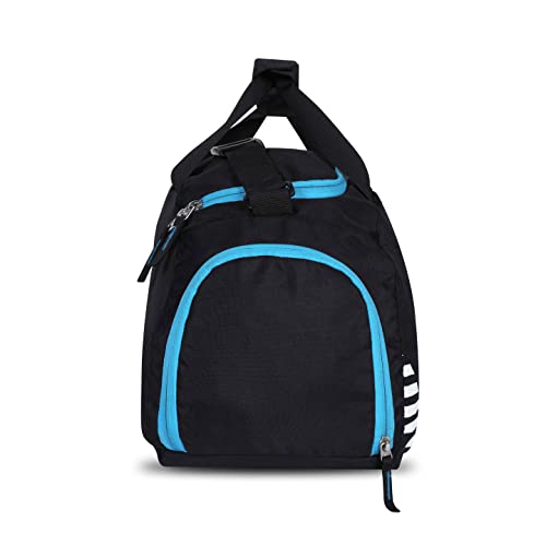 Nivia Polyester Sports Space Bag (Black/Blue)