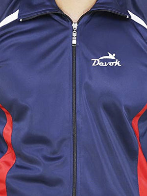 DEVOK Men's Polyester Tracksuit (Devok TS no.2_Blu-38_Blue_Medium)