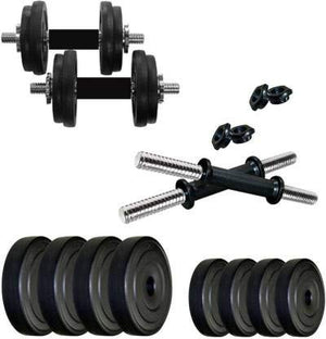GB FITNESS Adjustable PVC Dumbbell 10KG for Men & Women