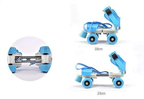 Toy Arena pro lite Children's Adjustable Speed Quad Roller Skates Shoes for Kids Roller Skates Shoesfor Kids (Blue)