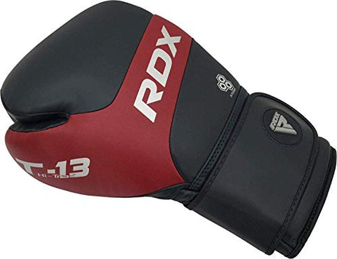 Image of RDX Boxing Gloves for Training & Muay Thai | Kalix Skin Combat Leather Mitts for Sparring, Kickboxing, Fighting | Great for Heavy Punch Bag, Double End Speed Ball & Focus Pads Punching