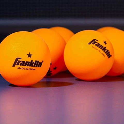 Image of Franklin Sports 1 Star Table Tennis Balls (Pack of 6), Orange, 40 mm