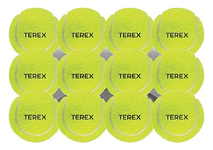 AEROGLO Sports - TEREX Rubber Ultra Tennis Ball - Super Saver Pack of 12, Light Green