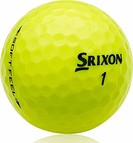 Image of Srixon Men's Soft Feel Dozen Golf Balls, Tour Yellow