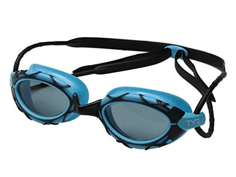 Image of TYR Blend Nest Pro Swimming Goggles (Black-Blue)