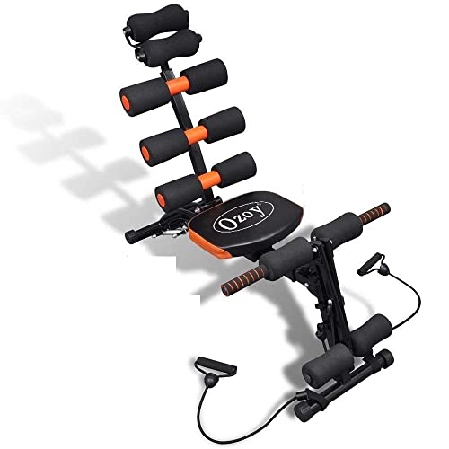 Ozoy Six Pack Abs Exerciser Machine 20 Different Mode for Exercise and Fitness Without Cycle Rocket Exercise Handles-Level Adjustable Workout-Training Bench Abdominal Trainer Core & Abs (Multi)