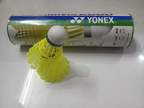 Image of Yonex Mavis 2000 Green Cap Nylon Shuttlecock, Pack of 6 - Made in Japan