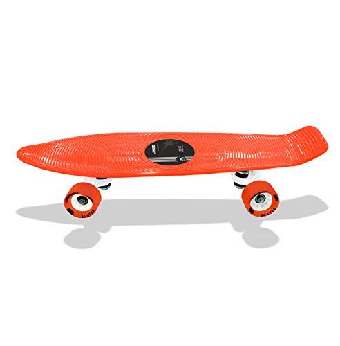 Jaspo Ride on Penny Polypropylene Skateboard Combo for Age Group Upto 10 Years (22" x 5.5)uk, Orange