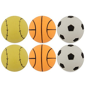 Champion Sports 1 Star Table Tennis Ball Pack - Sport Theme Ping Pong Balls, Set of 6, with 40mm Seamless Design - Recreation Table Tennis Equipment, Accessories