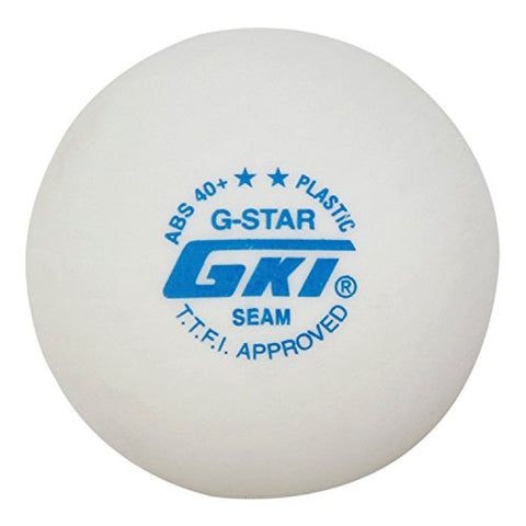 Image of GKI G-Star ABS Plastic 40+ Table Tennis Ball (White) -Pack of 24