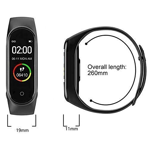 SHREE NOVA M4 Intelligence Bluetooth Wrist Smartwatch Band with Activity Tracker, Bracelet Watch, Smart Fitness Band with Heart Rate Sensor Compatible All Androids iOS Phone