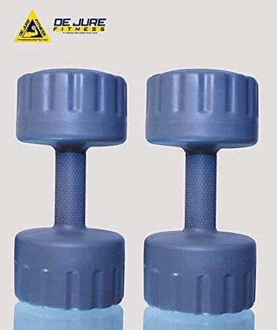 Image of De jure Fitness (Pack of 2) PVC Dumbbells 5kg Weights for Home Fitness.