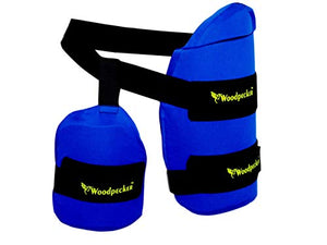 Woodpecker Right Hand Thigh Guard for Cricket (Blue, Small)