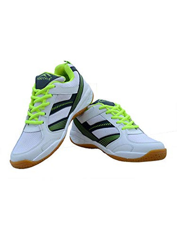 Image of Unisex-Adult's White Badminton Shoes -11