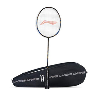 Li-Ning Super Series 2020 - (Strung) Badminton Racquets with Free Full Cover Graphite, Strung (Black/Gold) with Free Full Cover
