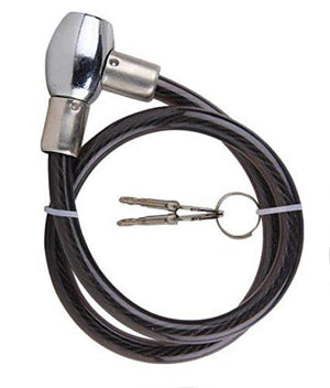 meenu arts Cable Lock for Bike, Helmet, Cycle & Luggage (Multipurpose Uses) Colour-Black