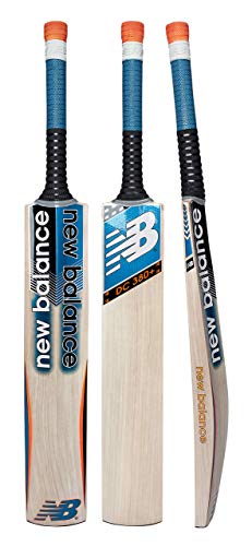 New Balance DC 380+ Kashmir-Willow Cricket Bat with Bat Cover (2019-20 Edition) - Short Handle (Full Size)