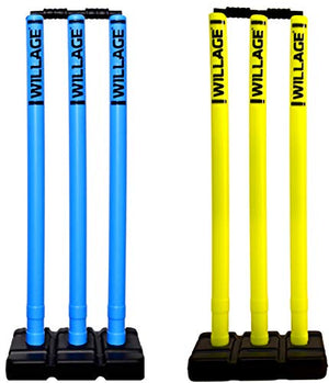 WILLAGE® Cricket Stumps Set of 2, Cricket Wicket, Plastic Wickets, Cricket Plastic Stumps