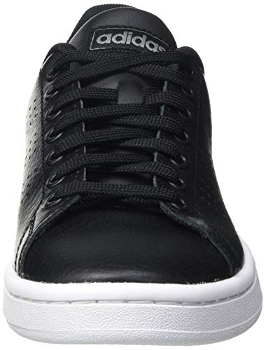 Adidas Men's Advantage Core Black/Grey Three F17 Leather Tennis Shoes-9 UK (F36431)