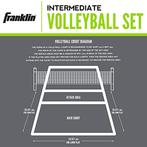 Image of Franklin Sports Intermediate Volleyball Set