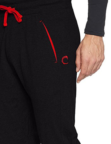 Image of Chromozome Men's Cotton Track Pants (8902733350853_S7673_black_L)