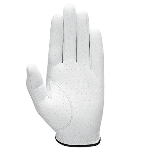 Image of Callaway Men's Opti Flex Golf Glove, White, Cadet Small, Worn on Left Hand