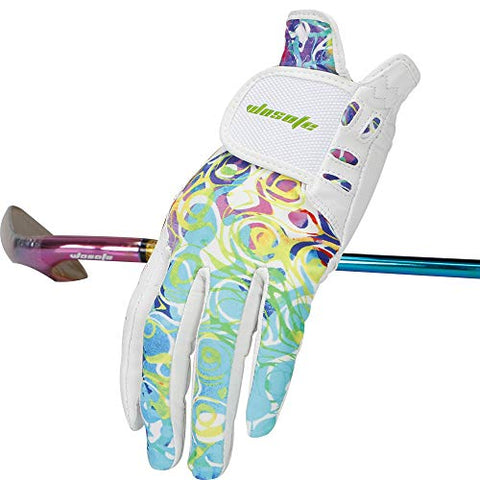 Image of wosofe Golf Gloves for Women Soft Leather Accessories Breathable for Non Slip Gloves 1 Pair