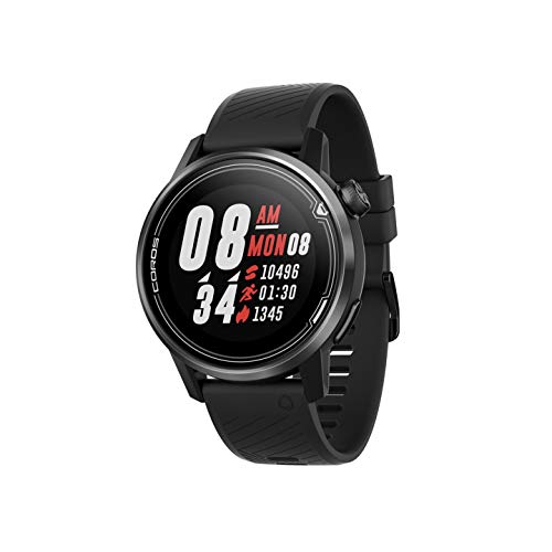 COROS APEX Multisport GPS Watch | Ultra-Durable Battery Life | Titanium | Sapphire Glass | HR | Barometer, Altimeter, Compass | ANT+ & BLE Connections| Strava&Training Peaks (Black/Gray, 42mm)