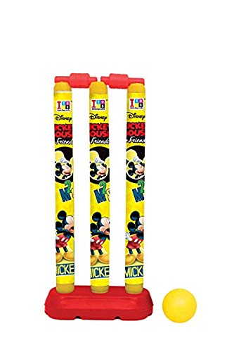 MANAKI ENTERPRISE Cricket Kit Set for Kids 3 Stumps with 1 Bat and 1 Ball for Playing Perfect Cricket Combo Set ( 18 inch.Cricket Set)
