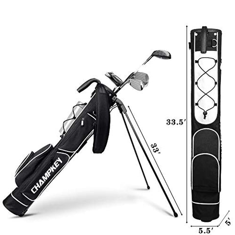 Image of Champkey Lightweight Golf Stand Bag - Easy to Carry & Durable Pitch Golf Bag – Golf Sunday Bag Ideal for Golf Course & Travel