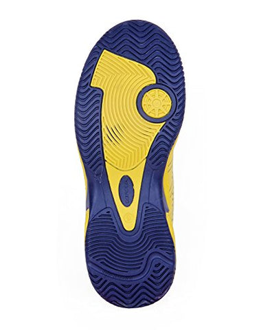 Image of Nivia Men's PU Tennis Shoes (Yellow Blue) - 7 UK