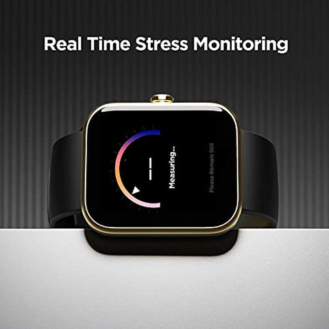 Image of boAt Xtend Smartwatch with Alexa Built-in, 1.69” HD Display, Multiple Watch Faces, Stress Monitor, Heart & SpO2 Monitoring, 14 Sports Modes, Sleep Monitor & 5 ATM Water Resistance(Pitch Black)