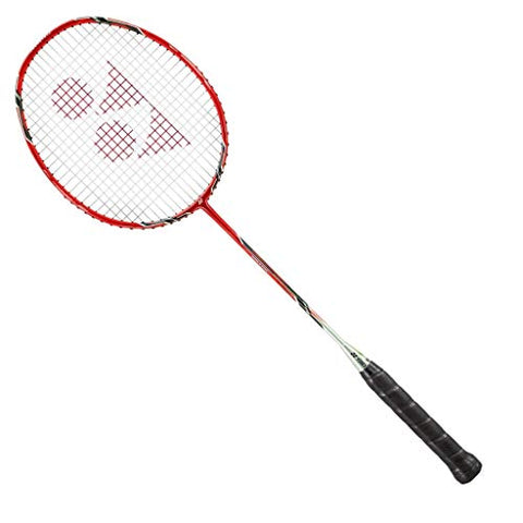 Image of Yonex Voltric Lite Graphite Badminton Racquet with free Full Cover | Tri-voltage system | Made in Taiwan+Yonex Mavis 350 Green Cap Nylon Shuttlecock (Yellow)