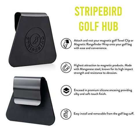Image of Stripebird - Golf Hub for Magnetic Accessories - Golf Bag Attachment