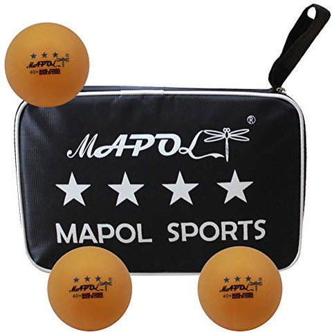 Image of MAPOL 4 Star Professional Ping Pong Paddle Advanced Training Table Tennis Racket with Carry Case (2PCS)