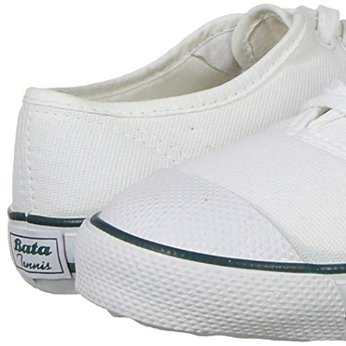 Bata Boy's Tennis White School Uniform Shoe (4391479), 4 UK