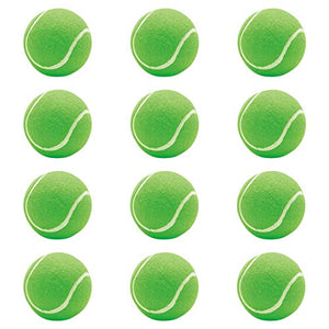Steller Light Weight Tennis Rubber Ball for Cricket (Green) -Pack of 12