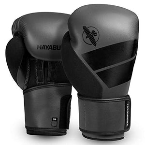 Hayabusa S4 Boxing Gloves for Men and Women - Charcoal, 10 oz