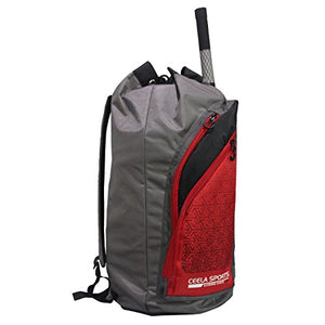 Ceela Sports CS-Duffle-RED Cricket Duffle Bag (Red/Grey)