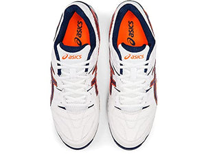 ASICS Men Gel-Peake 5 White/Blue Expanse Leather Cricket Shoes-6 UK (40 EU) (7 US) (P613Y)