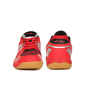 YONEX AE 10 Non Marking Badminton Shoes, UK 7.5 (Bright Red/Silver)