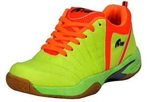 B-Tuf Unisex's Green Badminton Shoes-4 (BT-SH-FIRE-GO-4)