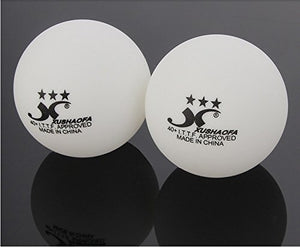 GKI Xushaofa Plastic 3 Star Table Tennis Ball (White, 40+) -Pack of 12