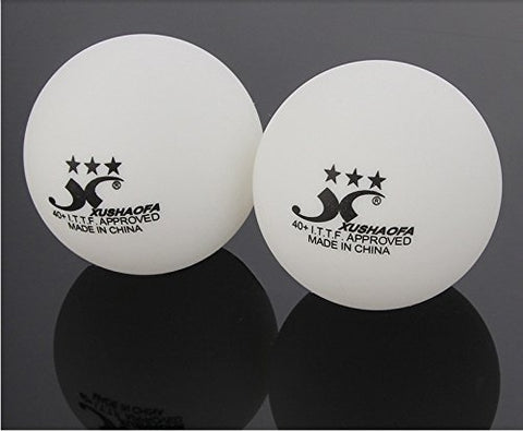 Image of GKI Xushaofa Plastic 3 Star Table Tennis Ball (White, 40+) -Pack of 12