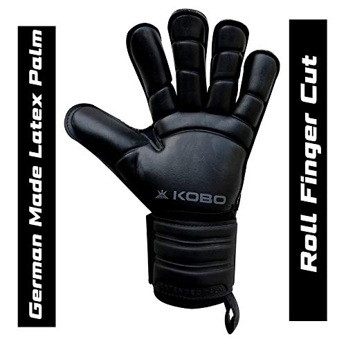 Kobo Football/Soccer Goal Keeper Professional Gloves (6.5, Gripper)