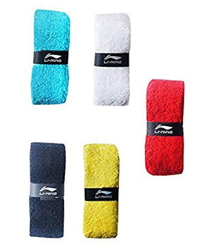 Li-Ning GC001-Badminton Racket Towel Grips Assorted Colours (5, Multicolour)
