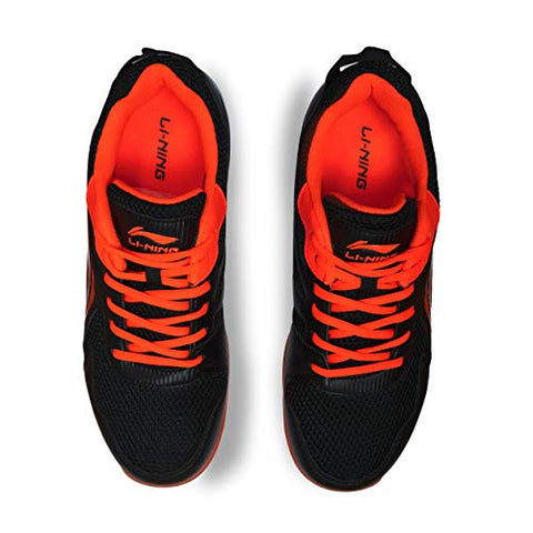 Image of Li-Ning Attack Pro III Badminton Shoes (Black/Orange) UK 2