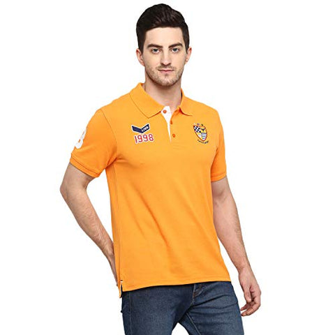 Image of AMERICAN CREW Men's Polo T-Shirt (Orange-AC381-L)